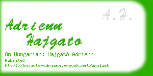 adrienn hajgato business card